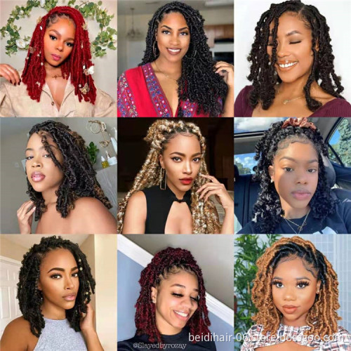 Butterfly locs Crochet Hair Soft Faux Locs Pre looped Braids Synthetic Hair Extension